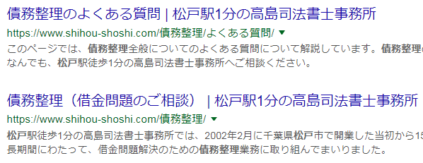 債務整理松戸の順位