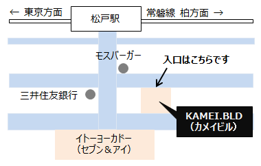 松戸の高島司法書士事務所地図
